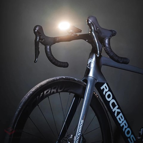 Lampka rowerowa Rockbros JP008 przednia pod licznik z powerbankiem 5000mAh 150lm IPX6 - czarna