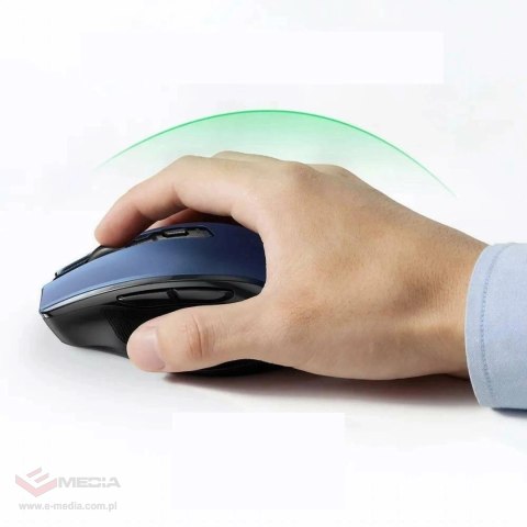Mysz optyczna Ugreen MU006 bezprzewodowa USB 2.4GHz / Bluetooth 5.0 4000 DPI - niebieska