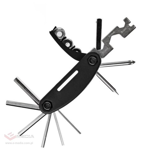 Narzędzie wielofunkcyjne 16w1 Rockbros GJ1601 do naprawy rowerów - czarne