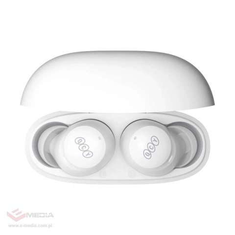 Słuchawki bezprzewodowe QCY HT07 ArcBuds TWS dokanałowe Bluetooth 5.2 - białe