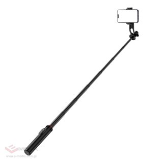 Wozinsky Selfie stick WC1Y2S teleskopowy tripod 1.3m ze stopu aluminium z uchwytem na telefon - czarny
