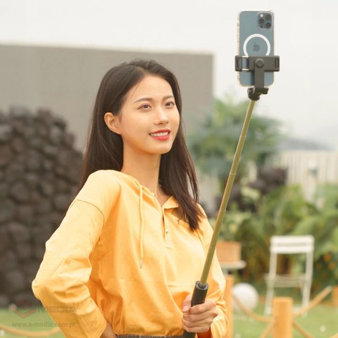Wozinsky Selfie stick WHS1Y teleskopowy tripod 1m z uchwytem na telefon - czarny