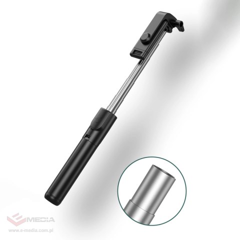 Wozinsky Selfie stick WHS1Y teleskopowy tripod 1m z uchwytem na telefon - czarny