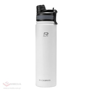 Bidon termiczny Rockbros 35210029006 rowerowy na napoje 650 ml - biały