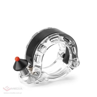 Dzwonek rowerowy Rockbros 34210028002 w kształcie litery Q - przezroczysty