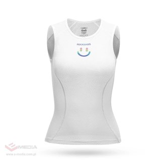 Potówka rowerowa Rockbros YDBX001 damska szybkoschnąca koszulka bez rękawów XL / XXL - biała