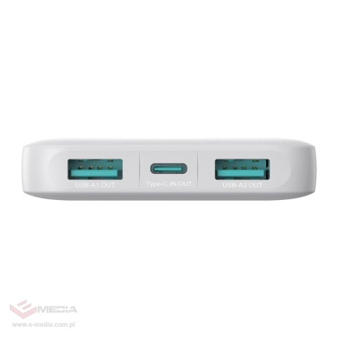 Powerbank Joyroom JR-PBF12 10000mAh 2.4A 2x USB-A 1x USB-C - biały
