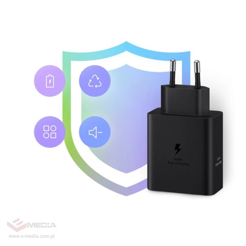 Ładowarka Samsung Power Adapter Duo EP-T5020XBEGEU sieciowa 2x USB-C 50W - czarna