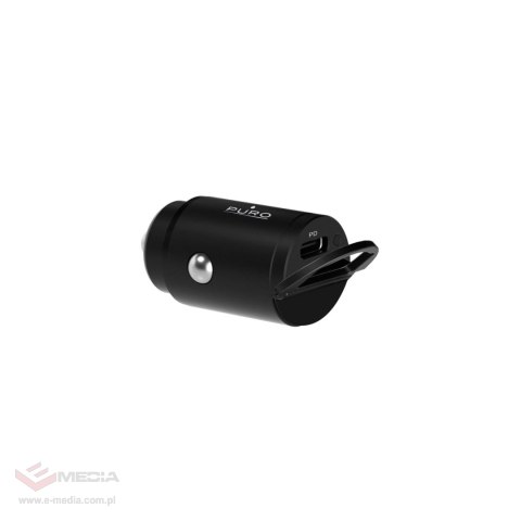 Ładowarka samochodowa Puro Mini 20W USB-C - czarna