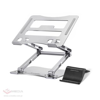 Podstawka pod laptopa, tablet Wozinsky WRS-CPY75DSS aluminiowa + Gratis! podstawka do smartfona - srebrna