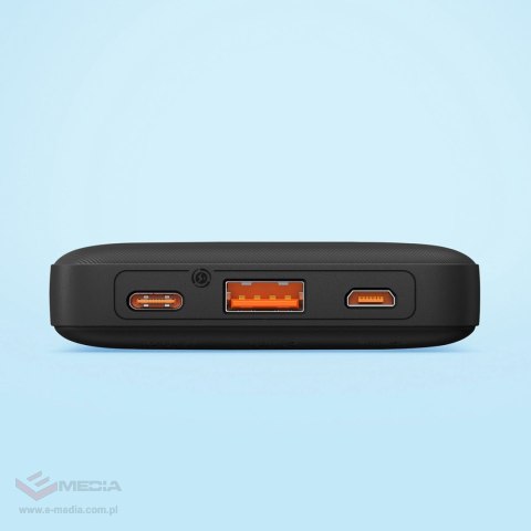 Powerbank Baseus Airpow 20W 10000mAh z kablem Baseus Simple Series USB-A - USB-C 30 cm - czarny