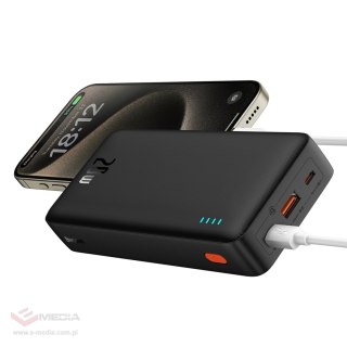 Powerbank Baseus Airpow 20W 20000mAh z kablem Baseus Simple Series USB-A - USB-C 50cm - czarny