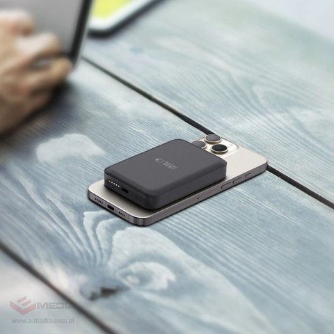Powerbank Tech-Protect LifeMag PB11 z MagSafe 10000mAh 15W port USB-C - czarny + kabel USB-C
