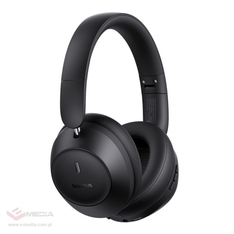 Słuchawki bezprzewodowe Baseus Bass 30 Max nauszne Bluetooth 5.3 - czarne