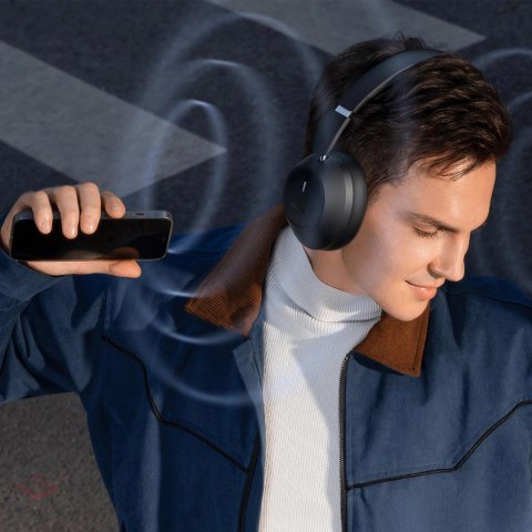 Słuchawki bezprzewodowe Baseus Bass 30 Max nauszne Bluetooth 5.3 - czarne