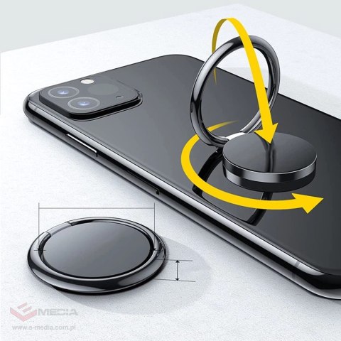 Uchwyt / ring Tech-Protect Magnetic Phone Ring z funkcją stojaka - czarny