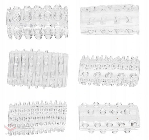 Nakładki żelowe na penisa Love Feelings 6 Rings