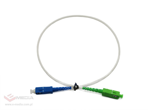 Patchcord SC/APC na SC/UPC simplex LSZH 1m G.657 3mm