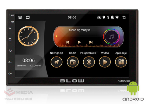 Radio BLOW AVH-9930 2DIN 7'' GPS Android