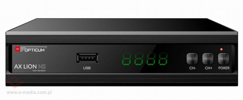 Tuner DVB-T2 OPTICUM AX LION NS H.265 10bit