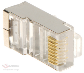 Shielded modular plug RJ45/C6-screen*P100