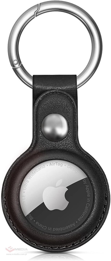 Etui do Apple AirTag z ekoskóry - czarne, brązowe, czerwone, niebieskie - 4 sztuki
