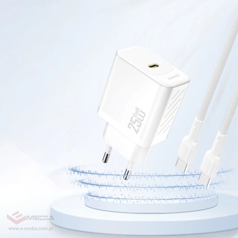 Ładowarka sieciowa Dudao A27 25W GaN USB-C - biała