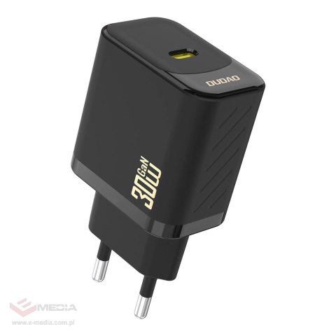 Ładowarka sieciowa Dudao A27P 30W PD GaN USB-C - czarna