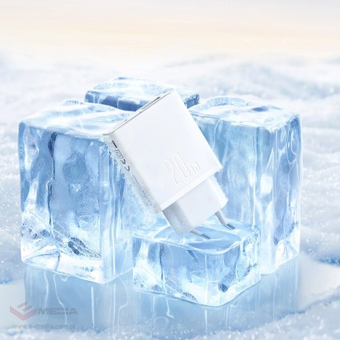 Ładowarka sieciowa Joyroom JR-TCF14 20W USB-A USB-C supercienka - biała