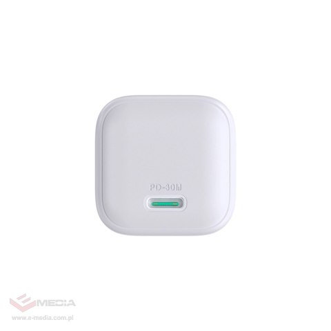 Ładowarka sieciowa Joyroom JR-TCG15 Mini 30W GaN USB-C - biała