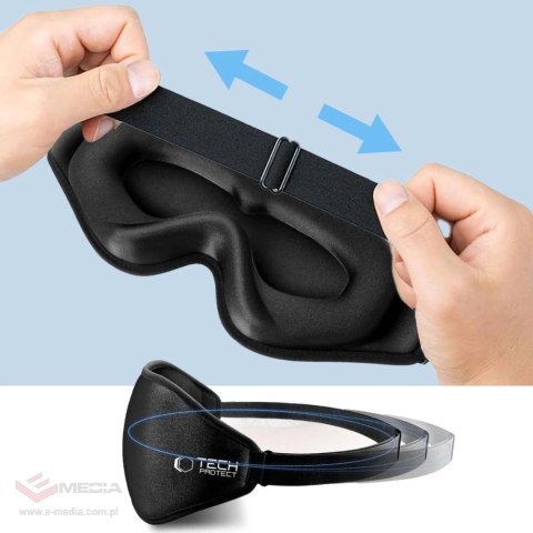 Maska do spania Tech-Protect Eyeshade Sleep Mask - czarna