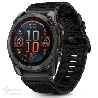 Pasek Tech-Protect Nylon na Garmin Fenix 51 mm - czarne