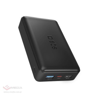 Powerbank Puro Fast 20000 mAh 2x USB-A + 1x USB-C - czarny