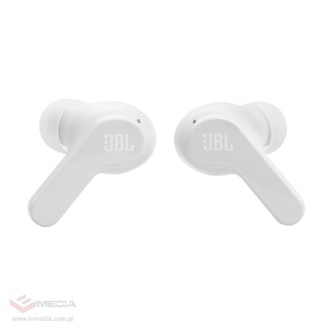 Słuchawki JBL Wave Beam bezprzewodowe dokanałowe Bluetooth 5.2 IP54 IPX2 - białe