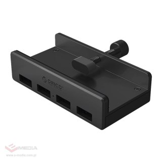 Hub Orico MH4PU montowany na zacisk 4x USB-A 3.0 - czarny