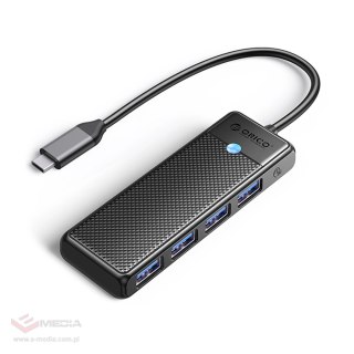 Hub USB-C Orico PAPW4A-C3 stacja dokująca 4x USB-A 3.0 - czarny