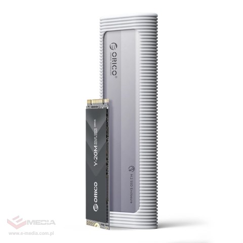 Kieszeń dyskowa Orico AXM2F M.2 SATA SSD USB-C 3.2 - szara