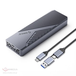 Kieszeń dyskowa Orico CNM2-G20 M.2 NVME USB-C 3.2 20Gb/s - szara