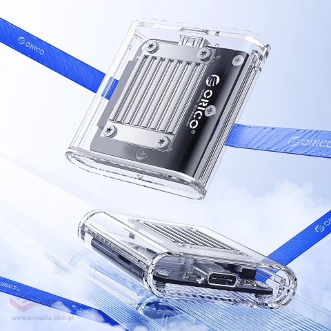 Kieszeń dyskowa Orico TC20-M2-10G M.2 NVME USB-C 3.2 - przezroczysta