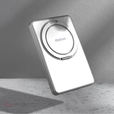 Powerbank Dudao K28S 20W PD 5000mAh z MagSafe i podstawką - srebrny