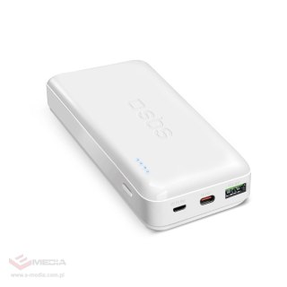 Powerbank SBS TTBB20000PD20W 20000 mAh 20W Power Delivery z MicroUSB, USB-C, USB-A - biały