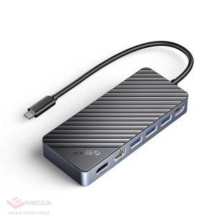 Stacja dokująca Orico OM28PR-G2 USB-C z kieszenią na dysk M.2 + 1 x USB-A 3.2 + 1x USB-C 3.2 + 2x USB-A 2.0 + 1x HDMI + 1x Ether