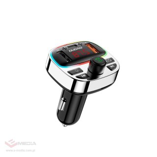 Transmiter Dudao R2PRO+ z portami ładowania PD25W Bluetooth 5.3 RGB - czarno-srebrny