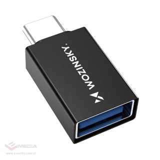 Adapter Wozinsky W10GY1S USB-C - USB-A 3.2 10Gb/s - czarny