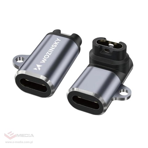 Adapter Wozinsky WAYGS1 przejściówka USB-C do smartwatch Garmin - szary