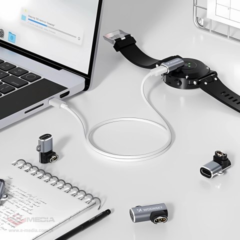 Adapter Wozinsky WAYGS1 przejściówka USB-C do smartwatch Garmin - szary