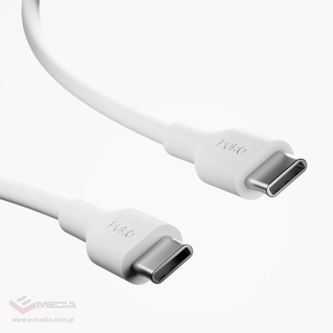 Ładowarka Puro Daily Prolite 45W USB-C USB-A Power Delivery z kablem USB-C - biała