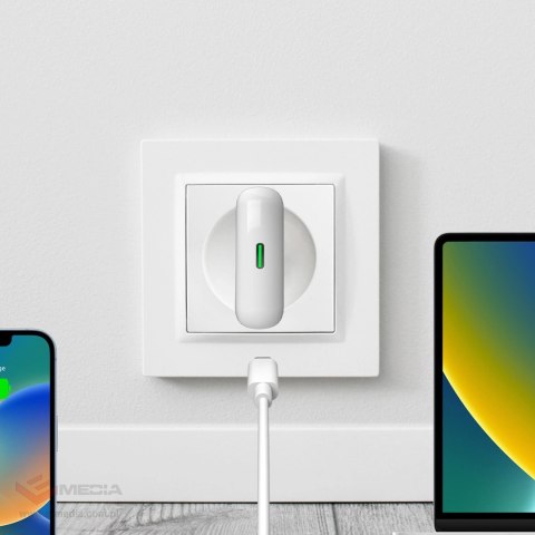 Ładowarka sieciowa GaN Puro SLIMPRO 30W USB-C - biała