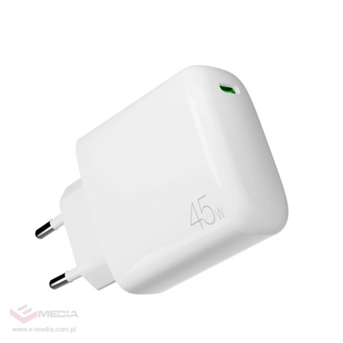 Ładowarka sieciowa Puro PROLITE 45W USB-C - biała