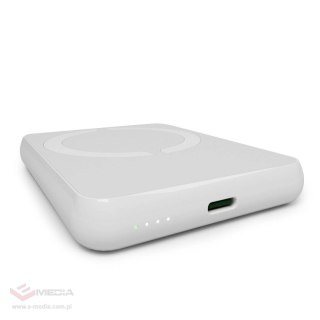Powerbank Puro Power Mag 5000mAh 20W Power Delivery USB-C - biały